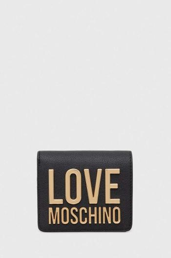 Peňaženka Love Moschino dámsky, čierna farba