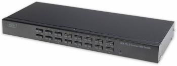Digitus  16 portů prepínač KVM  VGA PS / 2, USB 1280 x 1024 Pixel, 1920 x 1200 Pixel