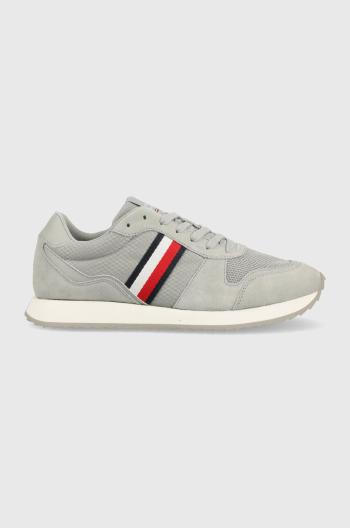 Tenisky Tommy Hilfiger RUNNER EVO MIX šedá farba, FM0FM04699