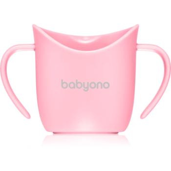 BabyOno Be Active Ergonomic Training Cup tréningový hrnček s držadlami Pink 6 m+ 120 ml