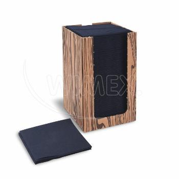 Servítky PREMIUM čierne 20 x 20 cm v boxe [100 ks]