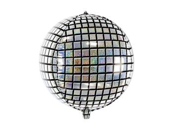 PartyDeco Fóliový balón - holografická disco guľa