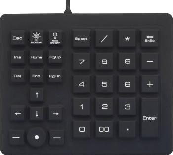 Vodotesná číselná klávesnica Renkforce  RF-4791687, čierna