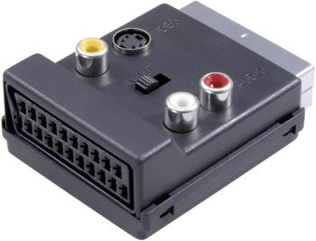 SpeaKa Professional SP-7870356 SCART / cinch / S-Video Y adaptér [1x zástrčka scart - 3x cinch zásuvka, zásuvka SCART, z