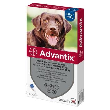 ADVANTIX Spot-on pre psov 25-40 kg 4 ml 1 pipeta