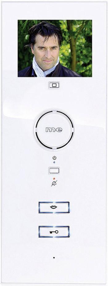m-e modern-electronics VDV-503 WW domové videotelefón káblový vnútorná jednotka pre 1 domácnosť biela