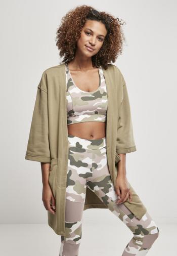 Urban Classics Ladies Oversized Terry Cardigan khaki - M