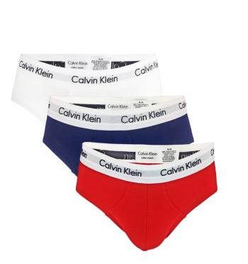 CALVIN KLEIN - 3PACK Cotton stretch tricolor slipy -M (81-86 cm)