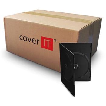COVER IT box:2 DVD 7 mm slim čierny – kartón 100 ks (27116)
