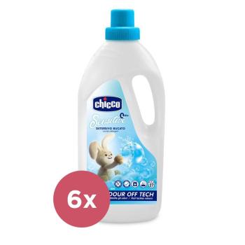 6x CHICCO Prostriedok prací detský Sensitive 1,5 l