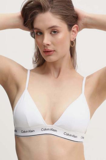 Plavková podprsenka Calvin Klein biela farba,jemne vystužený košík,KW0KW02424