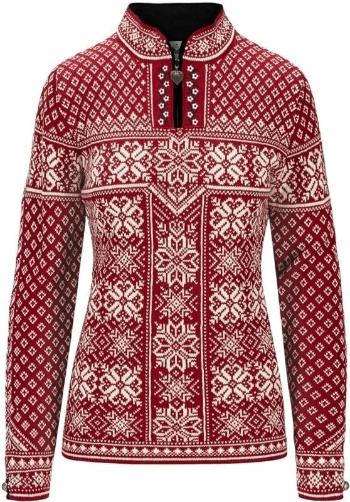 Dale of Norway Peace Womens Knit Sweater Red Rose/Off White L