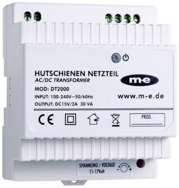 m-e modern-electronics 40778 domovej telefón  napájanie na DIN lištu  biela