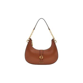 Guess  KUBA TOP ZIP SHOULDER BAG  Kabelky Hnedá