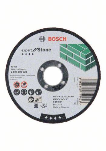 Bosch Accessories 2608600320 2608600320 rezný kotúč rovný  115 mm 22.23 mm 1 ks