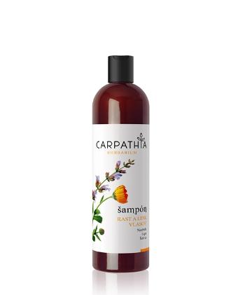 Prírodný šampón na rast a lesk CARPATHIA 350 ml