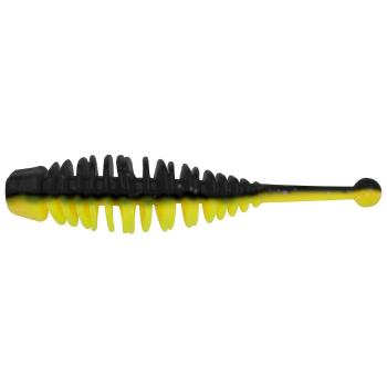 Berkley gumová nástraha powerbait naiad black sunshine yellow - 7 cm 8 ks