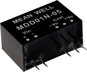 Mean Well MDD01N-05 DC / DC menič napätia, modul   100 mA 1 W Počet výstupov: 2 x