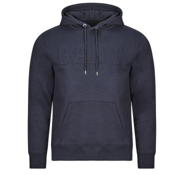 Gant  EMBOSSED SWEAT HOODIE  Mikiny Námornícka modrá