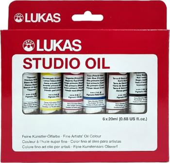 Lukas Studio Cardboard Box Sada olejových farieb 6 x 20 ml