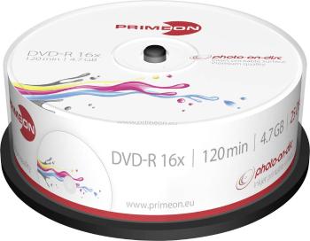 Primeon 2761205 DVD-R 4.7 GB 25 ks vreteno možnosť potlače