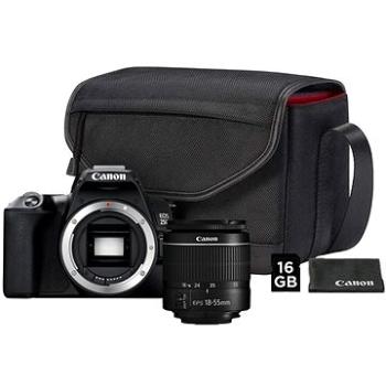 Canon EOS 250D čierny + 18–55 mm EF-S + fototaška SB130 + 16 GB pamäťová karta (3454C010)