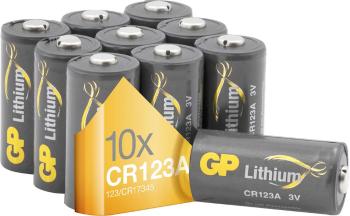 GP Batteries GPCR123A fotobatéria  CR-123A lítiová 1400 mAh 3 V 10 ks
