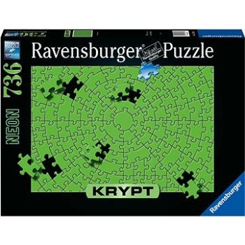 Ravensburger Puzzle 173648 Krypta Puzzle: Neónová Zelená 736 Dielikov (4005556173648)