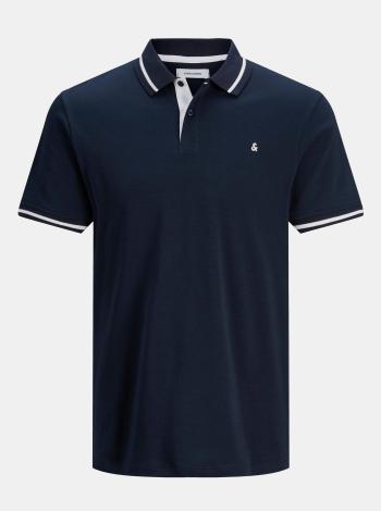 Tmavomodrá polokošeľa Jack & Jones Jersey