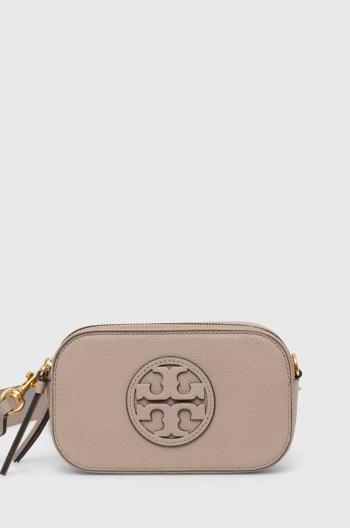 Kožená kabelka Tory Burch Miller Mini béžová farba, 150153.200