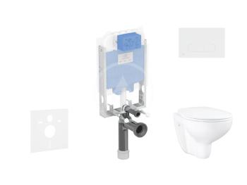 IDEAL STANDARD - ProSys Set predstenovej inštalácie, klozetu a sedadla Bau Ceramic, tlačidla Oleas M1, Rimless, SoftClose, chróm mat ProSys80M SP137