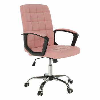 Kancelárske kreslo, ružová ekokoža, RULIS P1, poškodený tovar