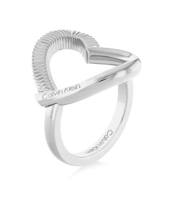 Calvin Klein Romantický oceľový prsteň Heart 35000439 56 mm