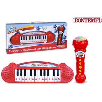 Bontempi Mini klávesnica a mikrofón, Karaoke 35 × 10 × 3,5 cm (047663336343)