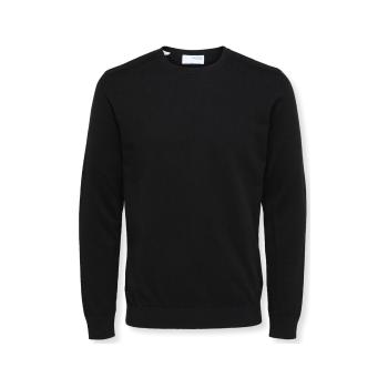 Selected  Noos Berg Crew Knit - Black  Svetre Čierna