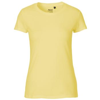 Neutral Dámske tričko Fit z organickej Fairtrade bavlny - Dusty yellow | XXL