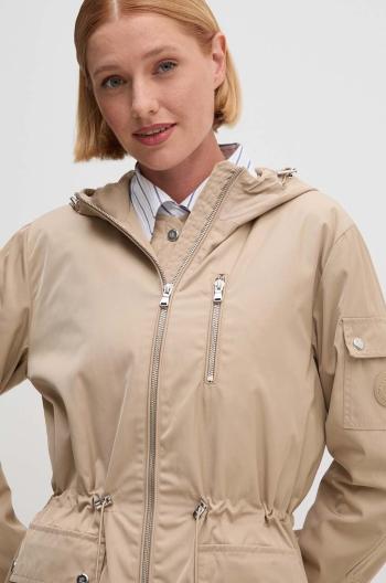 Bunda parka Lauren Ralph Lauren dámska, béžová farba, prechodná, 297951274