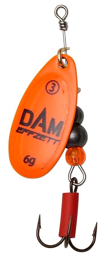 Dam blyskáč effzett fluo spinner orange - veľkosť 1 3 g