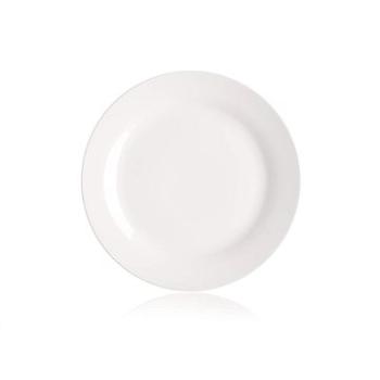 Sada plytkých porcelánových tanierov BASIC nedekorované 26,5 cm, 6 ks, biele (60319503)