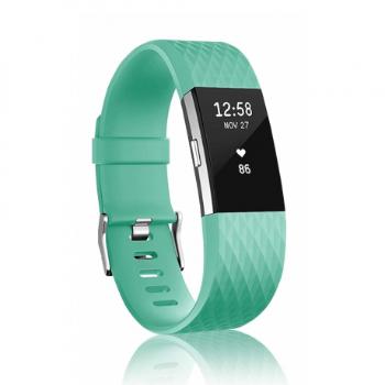 Fitbit Charge 2 Silicone Diamond (Large) remienok, Teal (SFI002C14)