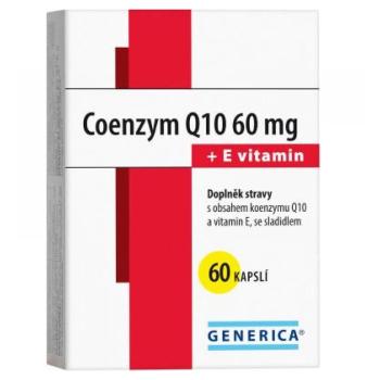GENERICA Coenzým Q10 60 mg + E vitamín 60 kapsúl