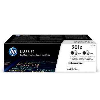 HP originál toner CF400XD, black, 5600 (2x2800)str., HP 201X, HP Color LaserJet MFP M277, Pro M252, M274, dual pack, 2x770g, O