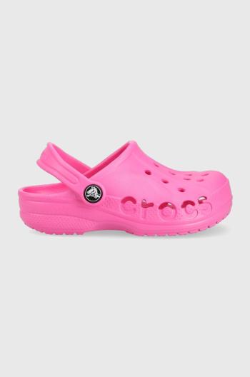 Detské šľapky Crocs ružová farba