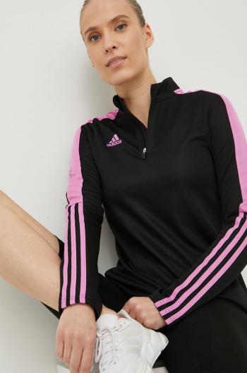 Tréningová mikina adidas Performance Tiro dámska, čierna farba, s nášivkou