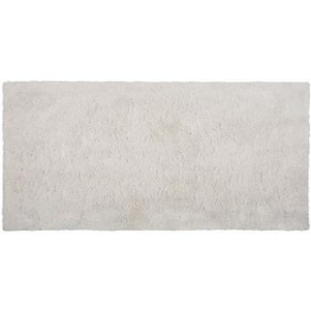 Koberec biely 80 × 150 cm Shaggy EVREN, 184400 (beliani_184400)