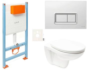 Závesný wc set VitrA Normus do ľahkých stien / predstenová SIKOVSNOR54680