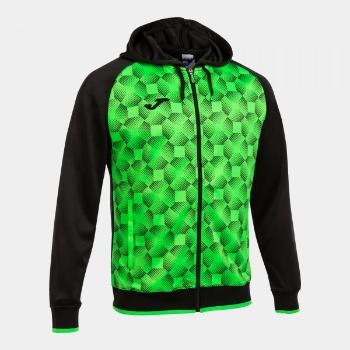 SUPERNOVA III ZIP-UP HOODIE BLACK FLUOR GREEN XS