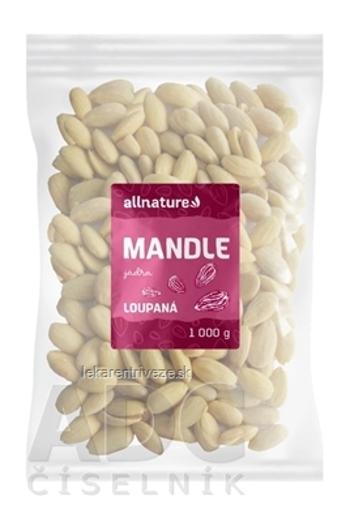 Allnature MANDLE jadrá LÚPANÉ 1x1000 g