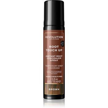 Revolution Haircare Root Touch Up sprej pre okamžité zakrytie odrastov odtieň Brown 75 ml