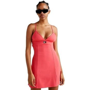 Tommy Jeans  Krátke šaty VESTIDO DE PUNTO MUJER   DW0DW15360  Ružová